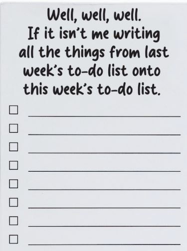 Writing All the Thing's Funny List Pad