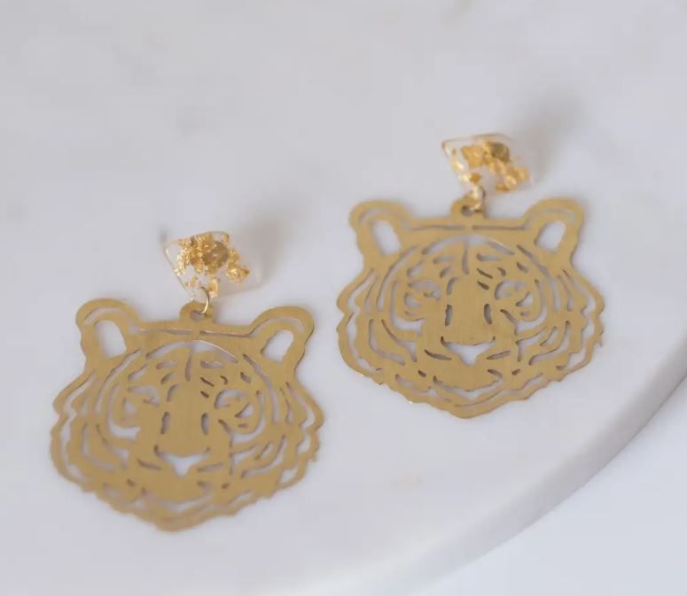 Go Get Em Tiger Earrings