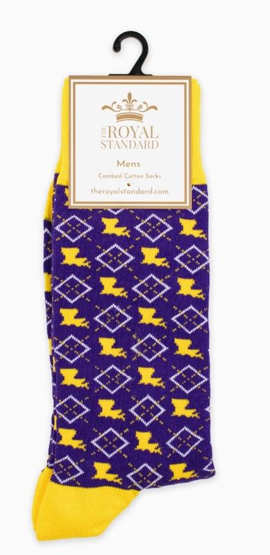 Men's Louisiana Diamond Socks