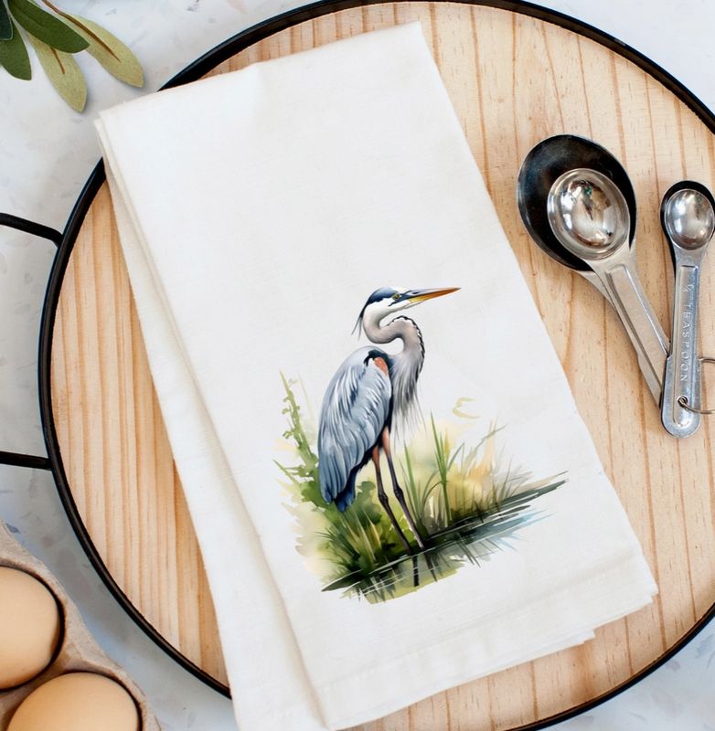 Blue Heron Kitchen Towel
