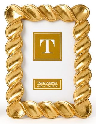 4X6 Twist Gold Leaf Frame