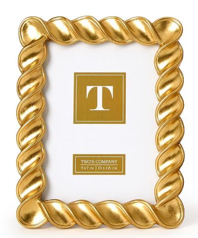 5X7 Twist Gold Leaf Frame