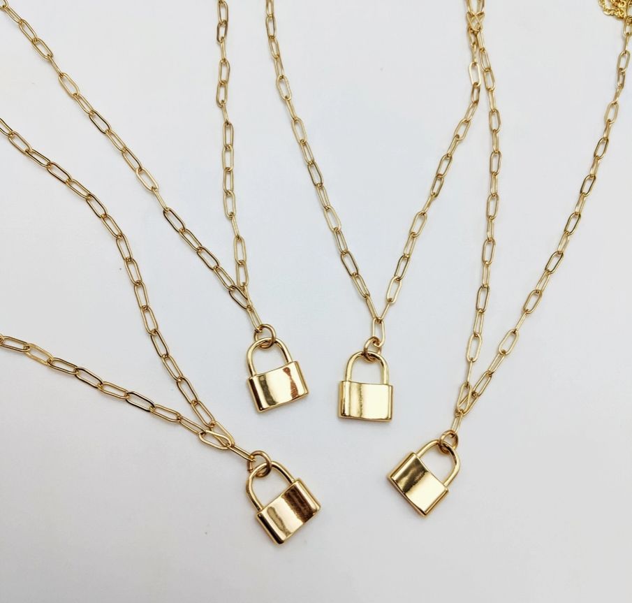 Dainty Lock Necklace