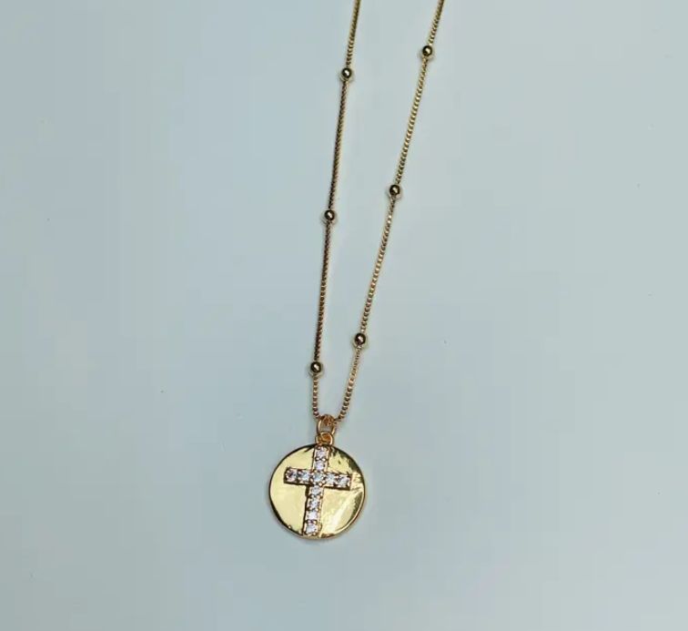 Michaela Cross Necklace