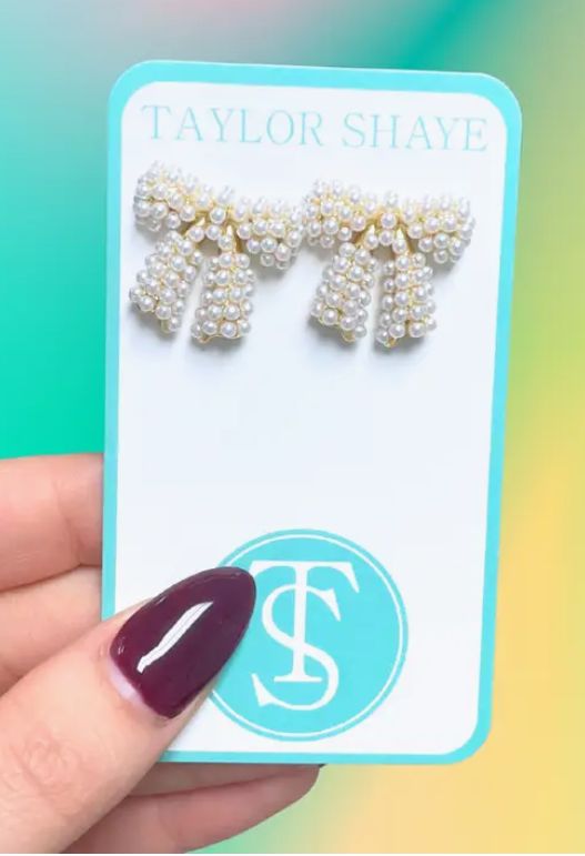 Pearl Bow Studs