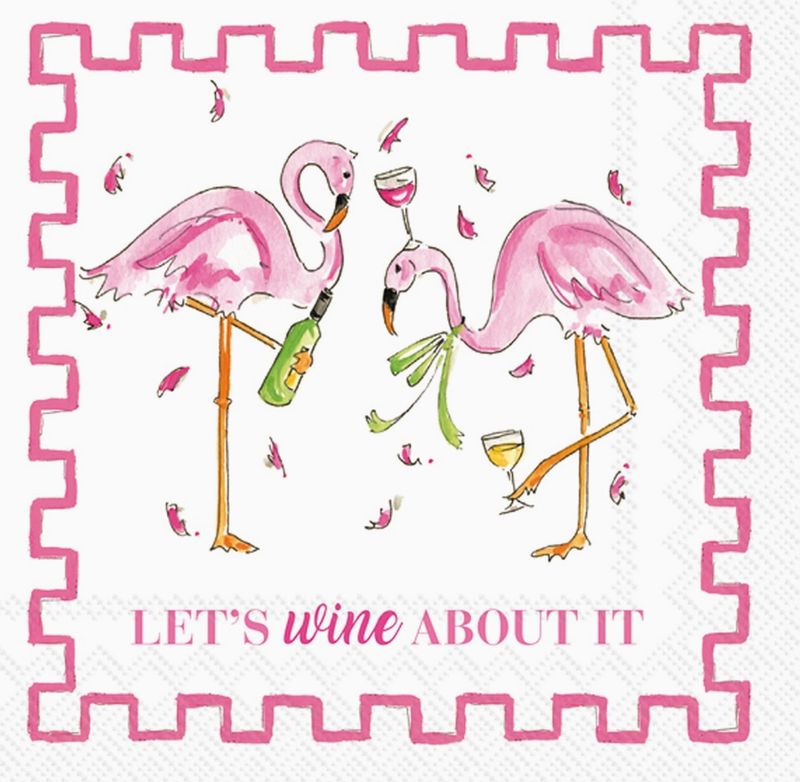 Paper Cocktail Napkins Pack of 20 Rosanne Beck Wine About It