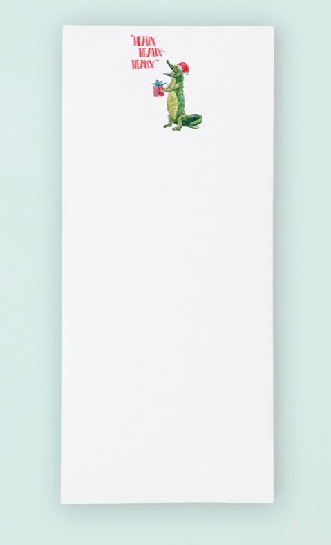 Heaux, Heaux Alligator Santa Tall Notepad