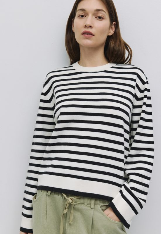 The Klein Sweater | Striped Boyfriend Sweater