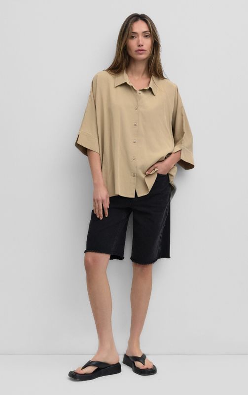 The Dune Top | Oversized Soft Tencel Shirt