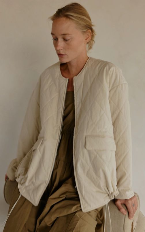 The Greta Jacket | Oversized Quilted Jacket with Drawstrings