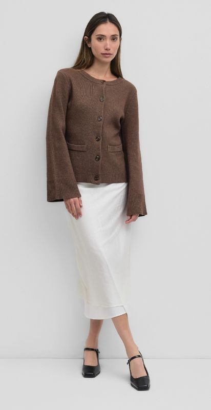 The Tyler Cardigan | Women's Bell Sleeve Buttoned Sweater