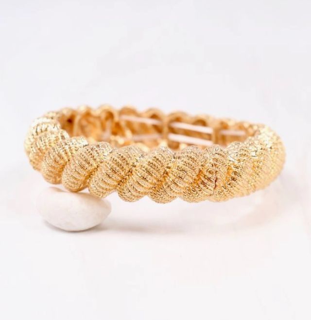 Governor Twisted Stretch Bracelet Gold
