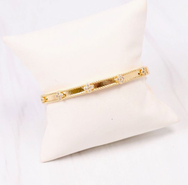 Seaver Cz Clover Bracelet