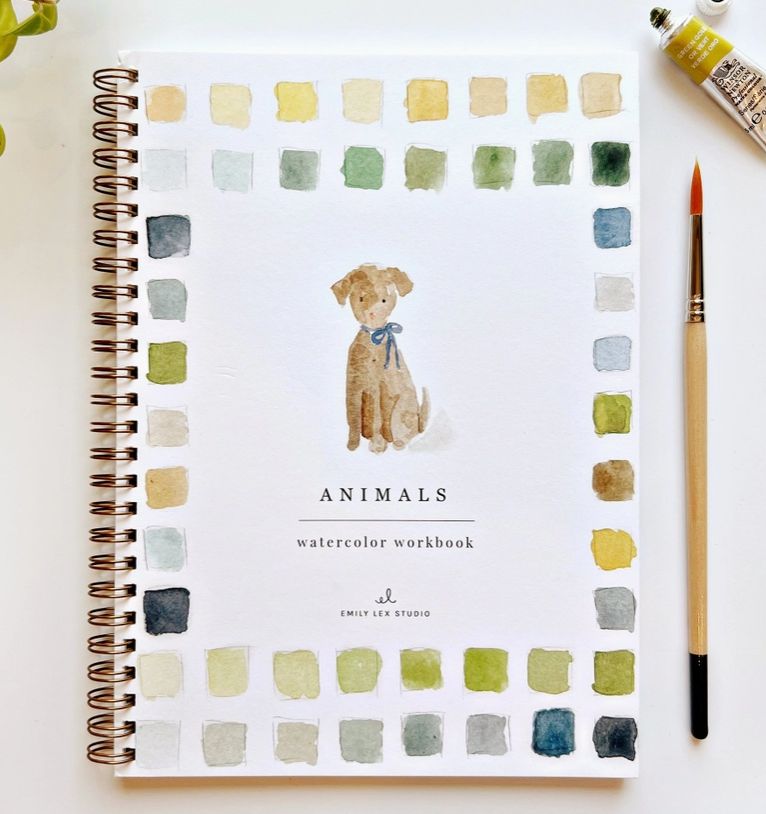Animals Watercolor Workbook