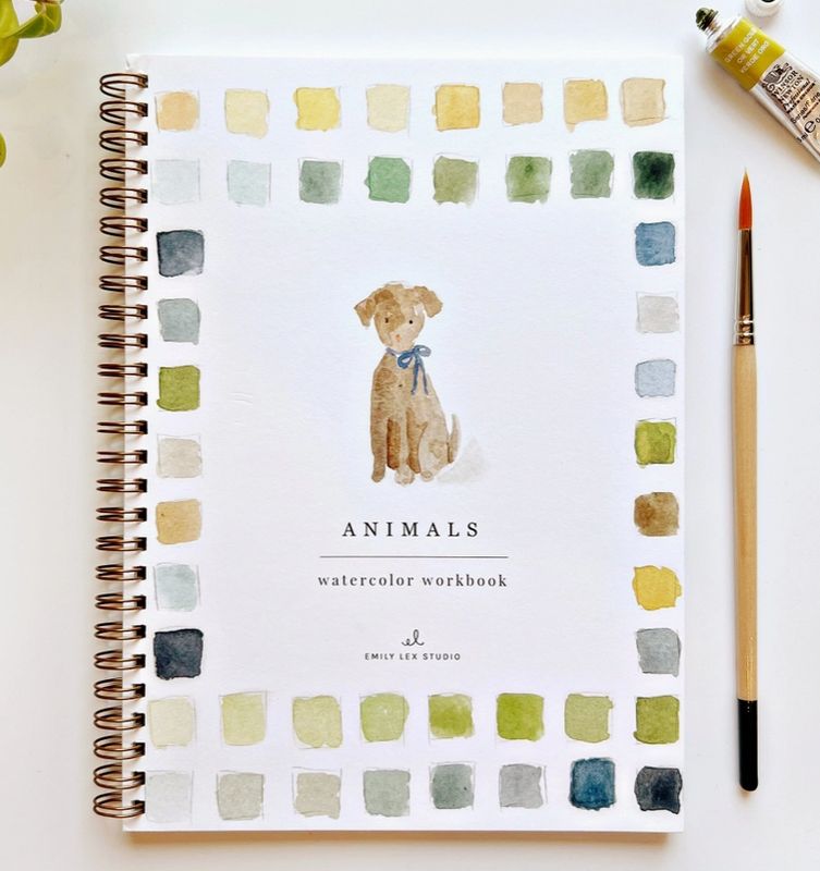Animals Watercolor Workbook
