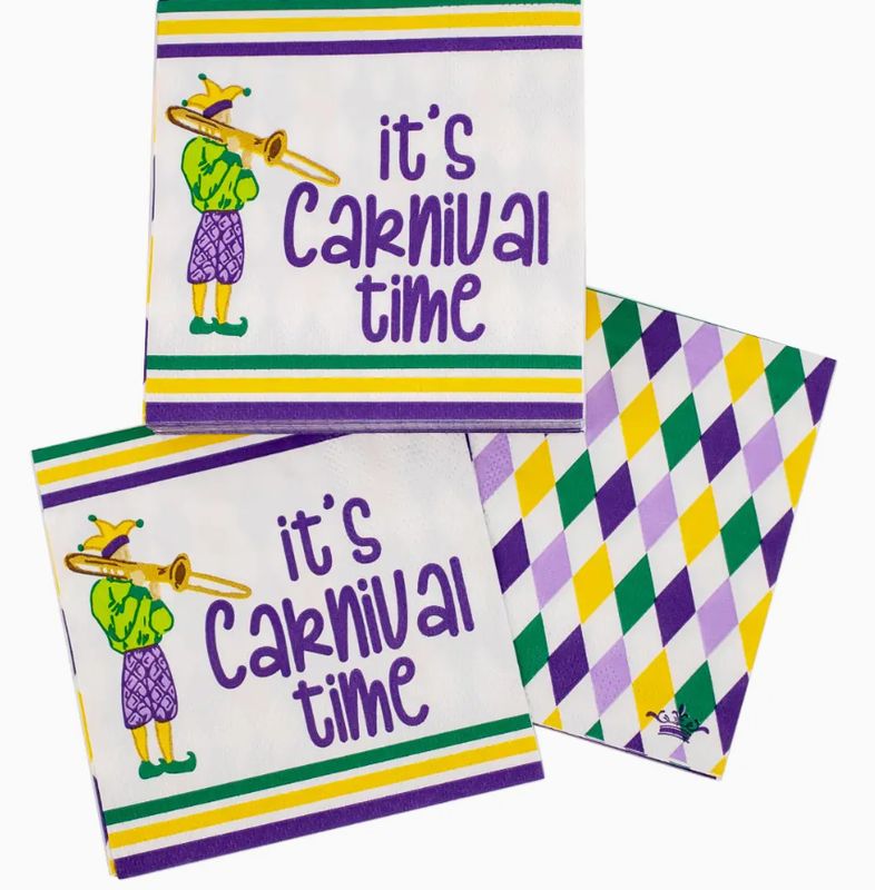 It's Carnival Time Cocktail Napkins