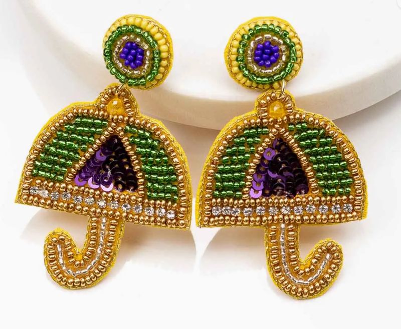 Second Line Beaded Earrings