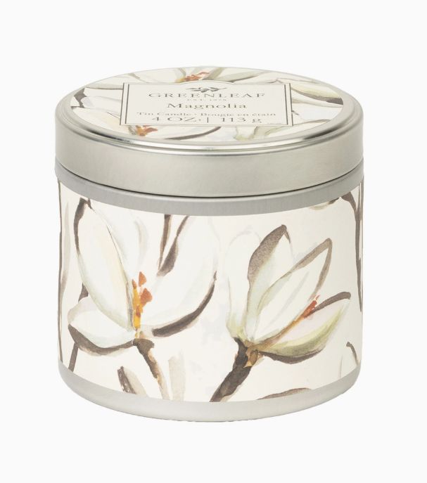 Magnolia Tin Candle