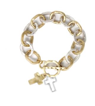 Joe Gold Silver Bracelet