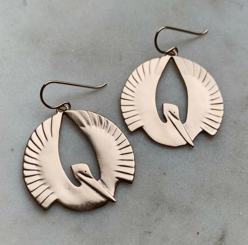 Pelican Rising Earrings - Large