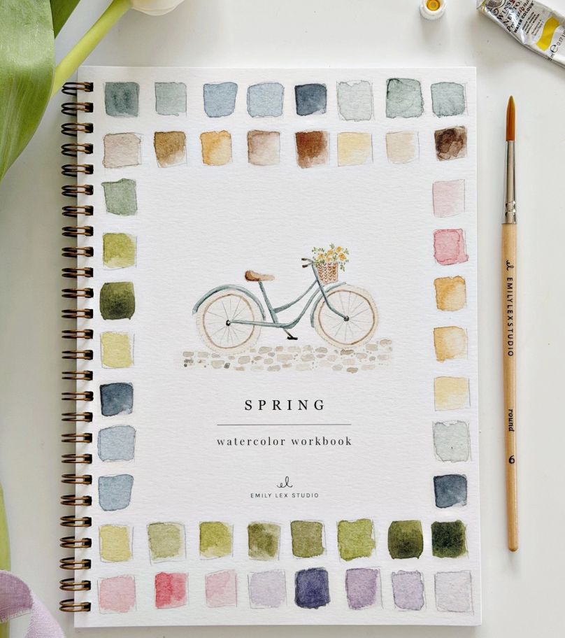 Spring Watercolor Workbook