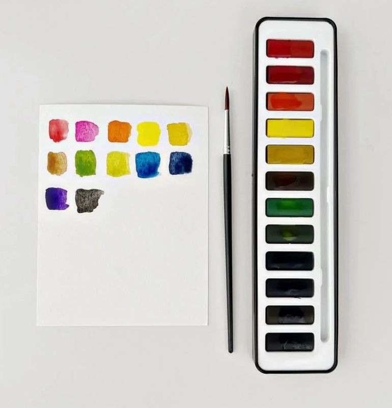 Watercolor Paint Set 12 Colors