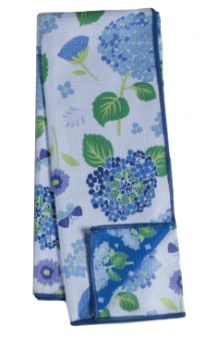 Blue Hydrangea Eco Tea Towel