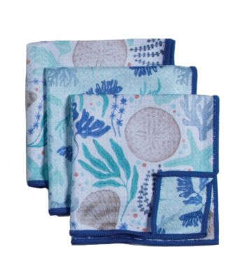 Coastal Currents Eco Dish Cloths - 3 Pack