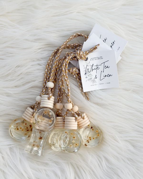 White Tea &amp; Linen Car Diffuser