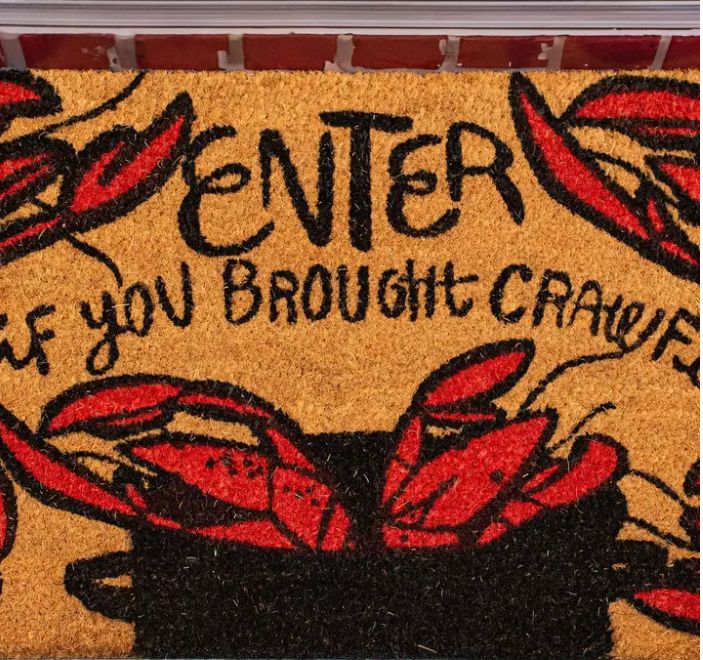Door Mat - New Enter If You Brought Crawfish
