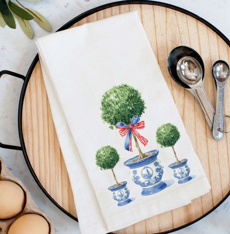 Topiary Trio Kitchen Towel