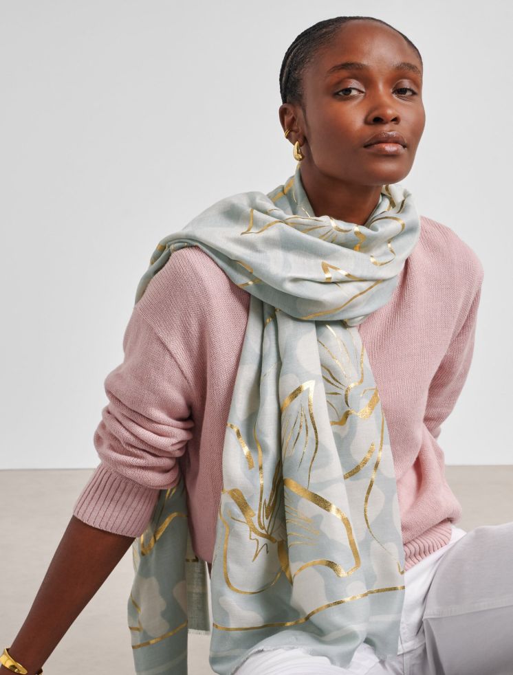 Printed Foil Scarf