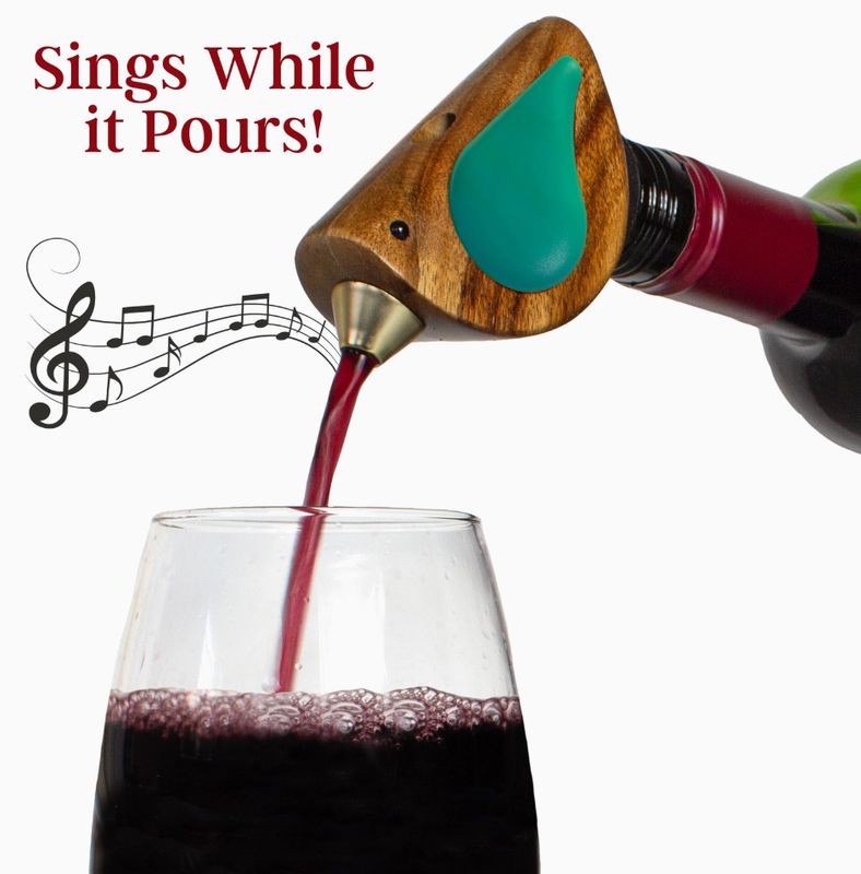 "Singing" Wine Bottle Pourer