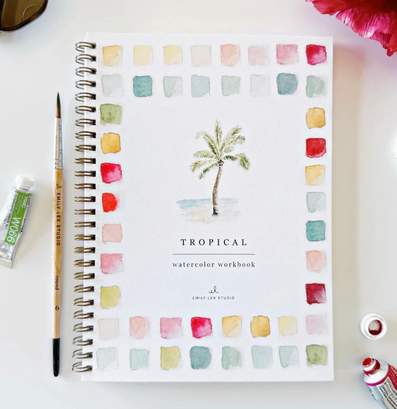 Tropical Watercolor Workbook