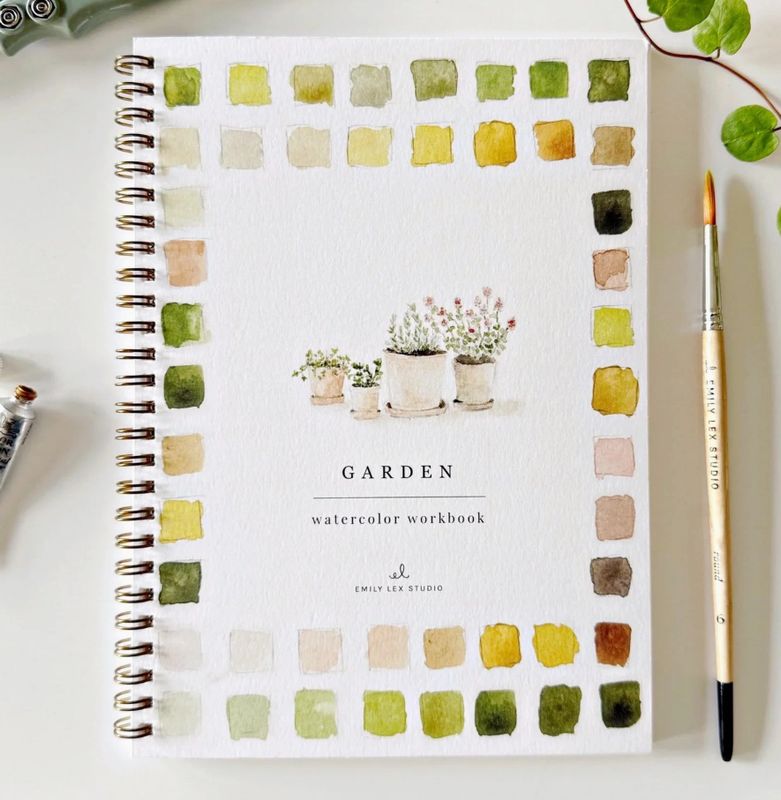 Garden Watercolor Workbook