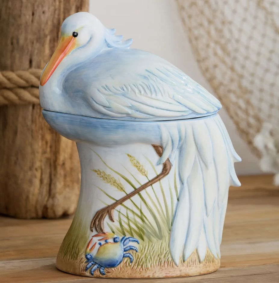Coastal Birds 3-D Cookie Jar