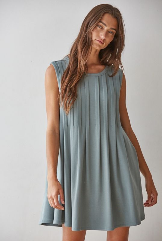 Knit Rayon Spandex Jersey Sleeveless Mini