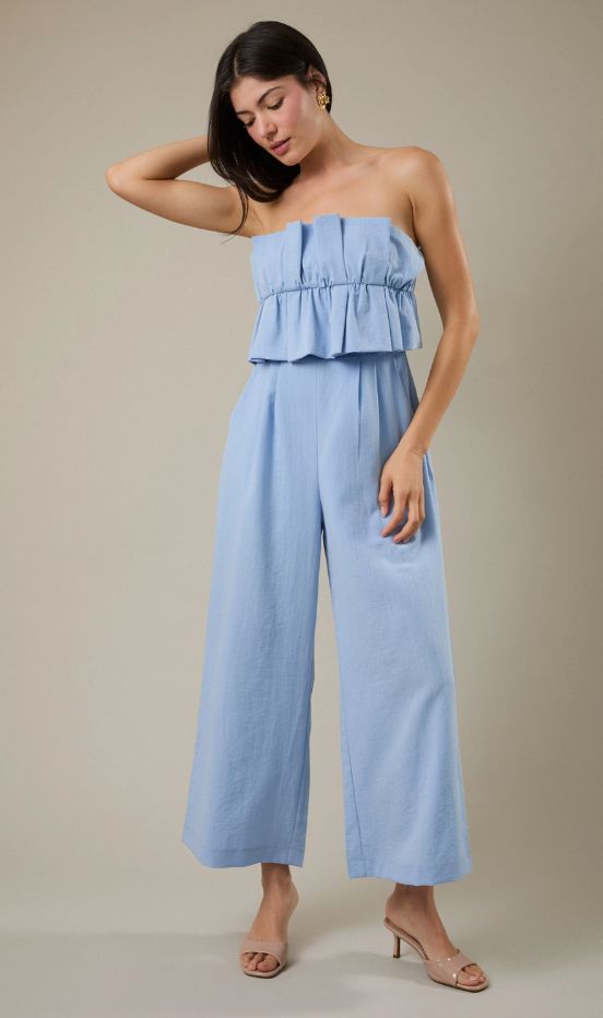 Ruffle Bodice Jumpsuit