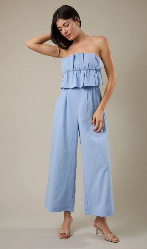 Ruffle Bodice Jumpsuit