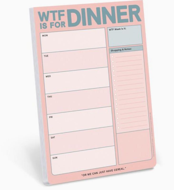 Wtf Is For Dinner? Pad (Pastel Edition)