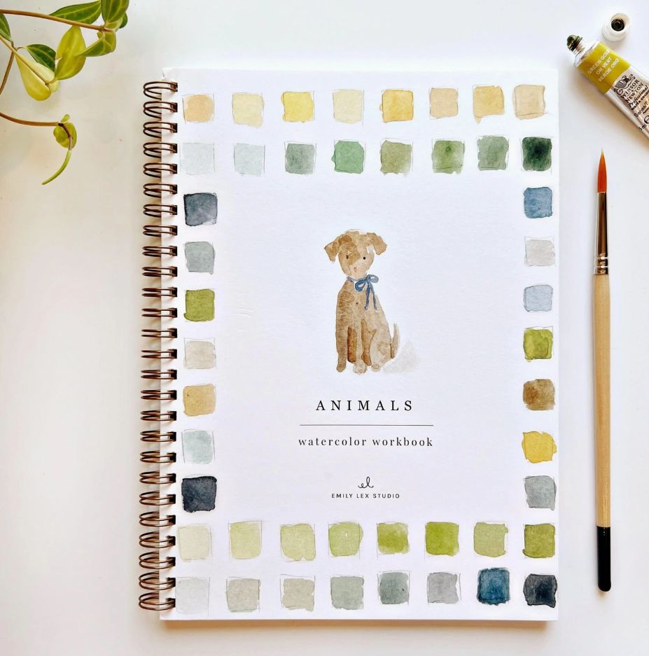 Animals Watercolor Workbook