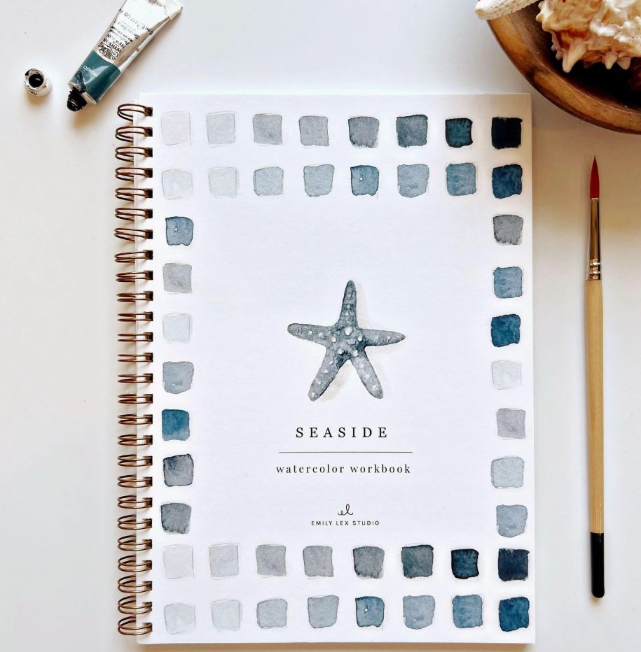 Seaside Watercolor Workbook