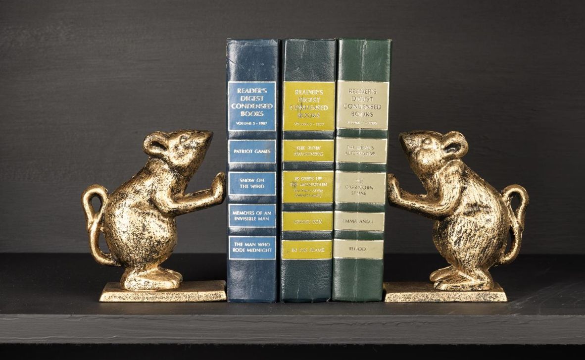 Pair of Mice Bookends