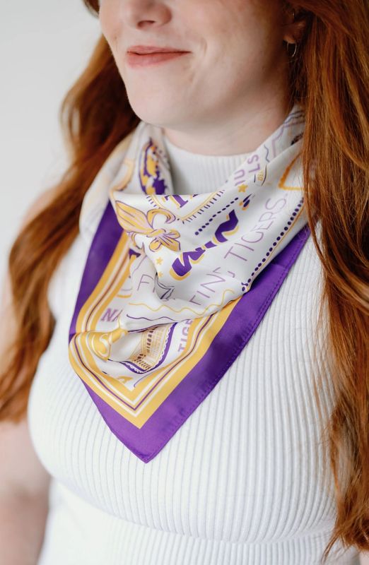 LSU Silk Scarf