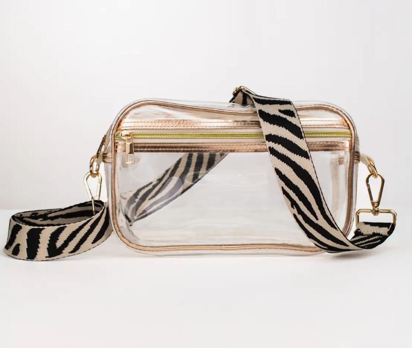 Jules Clear Cross Body Gold