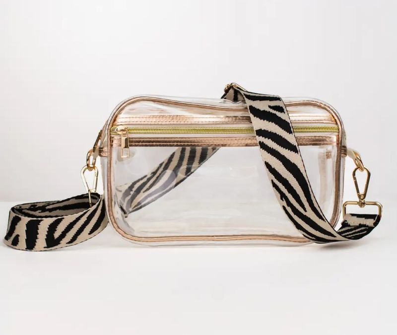 Jules Clear Cross Body Gold
