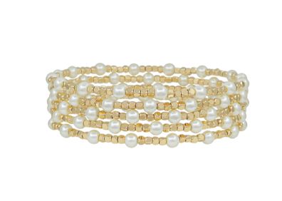 Lily Gold Pearl Bracelet