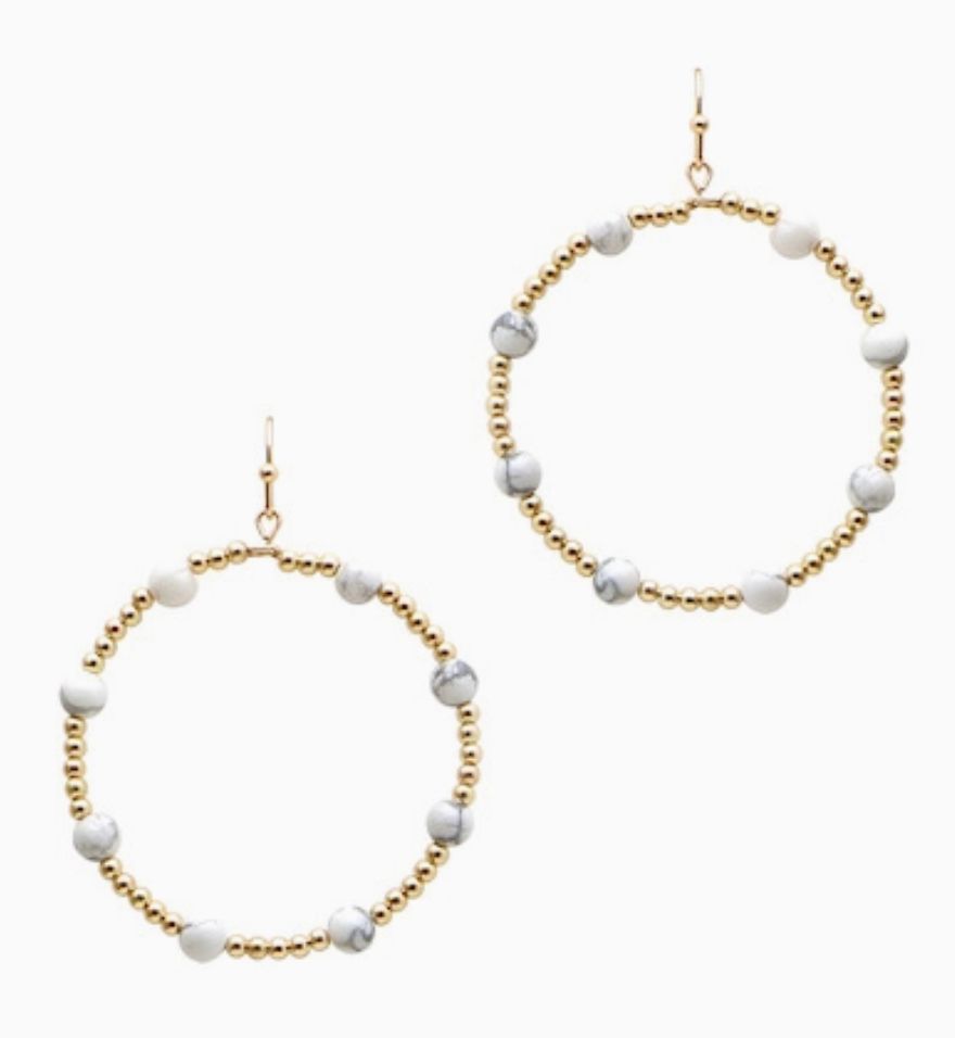 Zeva Howlite Earrings