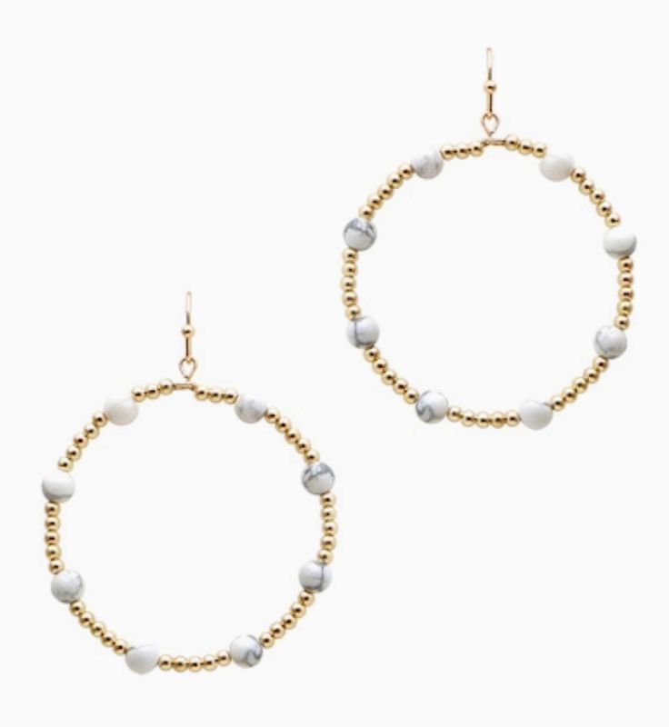Zeva Howlite Earrings