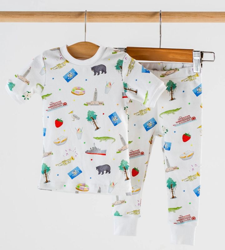Louisiana Kids Organic Cotton Pajama Set